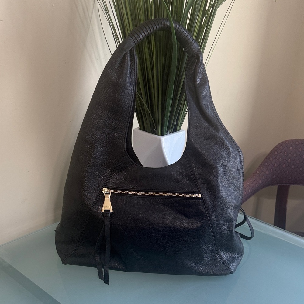 Aimee Kestenberg Slouchy Hobo Bag Black Leather Designer Hobo Bag - Picture 8 of 16